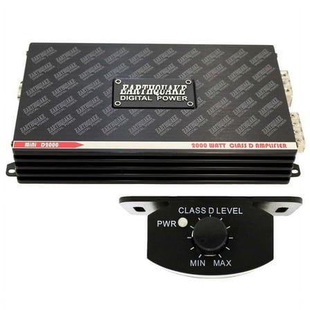 Earthquake Sound Mini D2000 Class D Mono Block 2000 Watt Car Amplifier 2000W