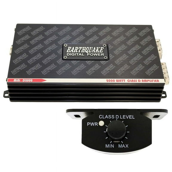 Earthquake Sound Mini D2000 Class D Mono Block 2000 Watt Car Amplifier 2000W