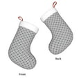 thumbnail image 3 of Naloa Gray Plaid Christmas Stockings Decorations, Xmas Ornaments, DIY Personalized Farmhouse Decor for Home Family Party Tree, 3 of 7