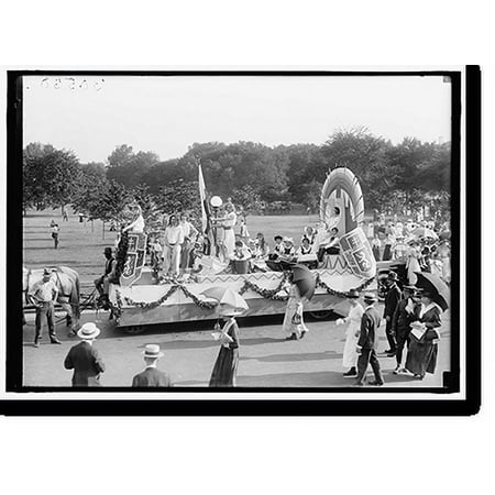 Historic Print, FOURTH OF JULY PARADES. FLOAT: CZECHO-SLOVAK - 2, 16" x 20"