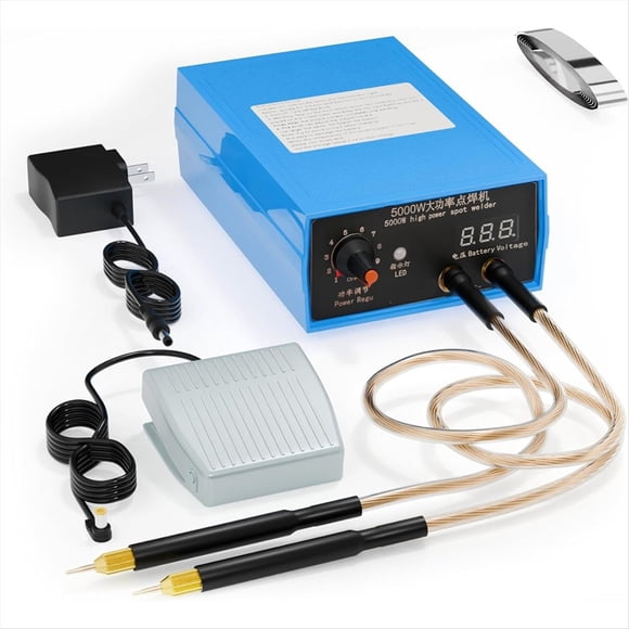 5000W Battery Spot Welder, Adjustable Spot Welder Machine for 18650 Lithium Batteries, Welding Nickel Sheets US Plug