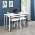 thumbnail image 2 of Jackson 4-piece Multipurpose Counter Height Table Set White, 2 of 16
