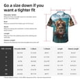 thumbnail image 5 of Pofeuu Hawaiian Swimming Lion Print Hawaiian Shirt for Men Sleeves Casual Button Down Summer Beach Dress Shirts T-Shirts,3X-Large, 5 of 7