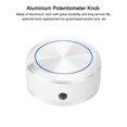 thumbnail image 4 of Uxcell Aluminum Potentiometer Knobs 1/4"x1.5", Round Shaft Straight Tube Knob Silvery, 4 of 6