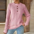 thumbnail image 2 of GUACER Pullover Sweaters for Women Strawberry Embroidered Cable Knit Cute Crewneck Long Sleeve Tops for Fall & Winter, 2 of 6