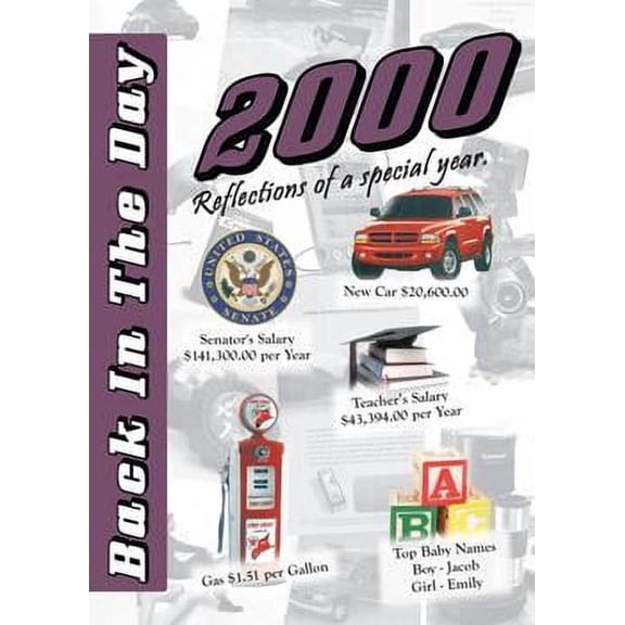 2000 Back In The Day Greeting Card / Booklet (envelope included)