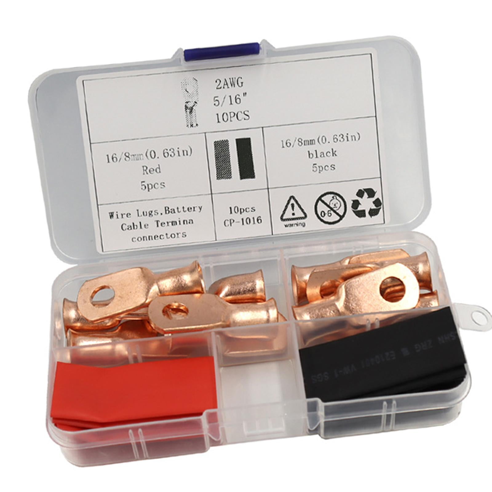 AWG Copper Wire Lugs Closed End Tubular Cable Battery Cable Lugs Fits