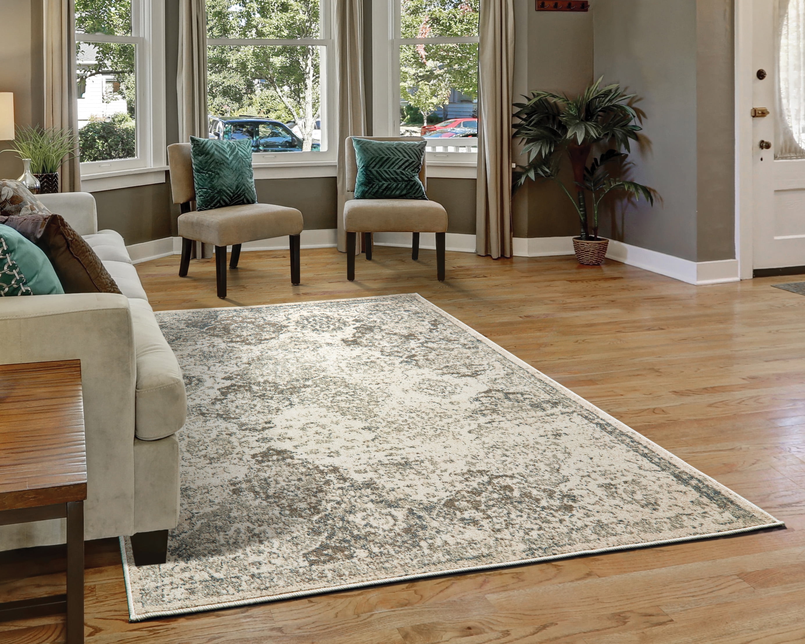 United Weavers Amaranth Croydon Distressed Grey Woven Polypropylene