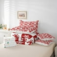 thumbnail image 6 of Castle Fairy Teens Geometric Plaid 7-Piece Twin Bedding Sets,Merry Christmas Bedding Comforter Set,Festival Xmas Breathable Sheet Sets,Breathable Home Decor, 6 of 8