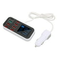 thumbnail image 4 of Compact USB Charging Station Dock, High Power Fast Charging 8 Port Car Charger Multi Device Charging With LCD For Car Use, 4 of 8