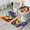 Colorful Abstract Pattern, variant on Colorful Rainbow Tie Dye Spiral Pattern Bathroom Rugs Sets 3 Piece,Toilet Cover Set,Absorbent Non Slip Bathroom Mats Sets with U-Shaped Contour Rug Toilet Rug Set