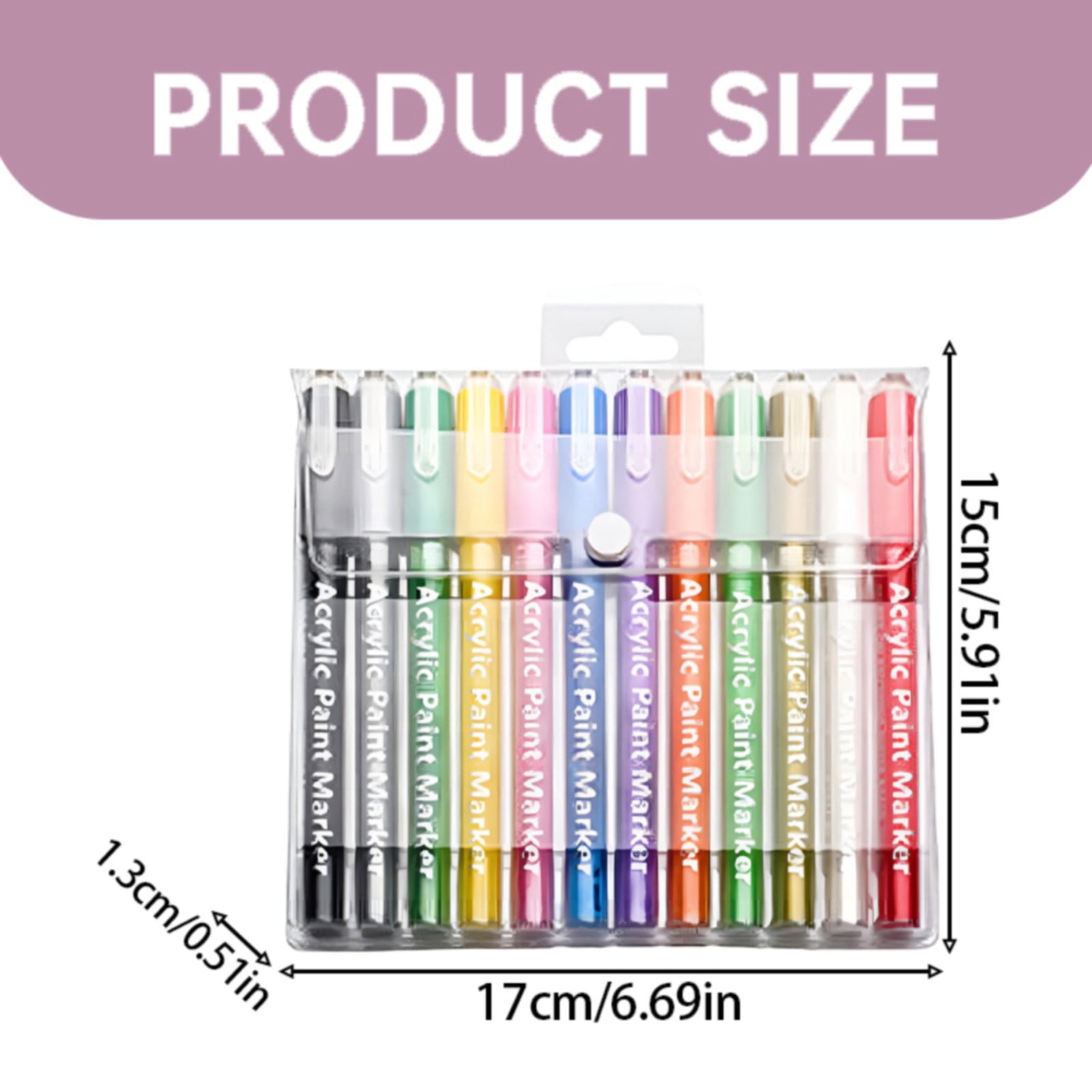 Clearance Doodle Pen under $20,Border Acrylic Marker Pen Art Specific Non Transparent Paper Pen Hand Drawn DIY Non Transparent Color Stackable Acrylic Pen 10ml 2PC