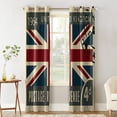 thumbnail image 3 of Vintage London Stamp Windows Curtains Living Room Bedroom Kitchen Curtains For Children Drapes Window Treatmen, 3 of 5