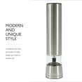 thumbnail image 6 of Cole & Mason Precision Diamond-Cut Ceramic Led Salt Mill, Silver 8", 6 of 7