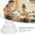 thumbnail image 4 of Yirtree Round Foam Cake Dummy Set 3 Tiers for Display Arts and Crafts 4/6/8inch Round Foam Cake Dummy Sugarcraft Flower Decor Practice Model, 4 of 8
