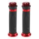 thumbnail image 1 of Empuñaduras de manillar universales Unique Bargains 7/8" 22mm 15/16" 24mm Cubierta de caucho y aleación de aluminio para motocicleta, scooter, bicicleta, ATV, negro y rojo, 1 par, 1 of 1