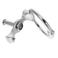 thumbnail image 1 of CATIEBYE Silver Zinc Alloy Door Knocker Set for Home Front Door Elegant Minimalist Ring Design, 1 of 8