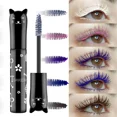 thumbnail image 2 of Máscara de pestañas de 6 colores, resistente al agua, de secado rápido, para extensiones de rizos, que no se mancha, en azul, rosa, morado, negro, blanco y café, 2 of 5
