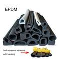 thumbnail image 2 of 1/2/3 Meters D-type Self-adhesive Universal EPDM Sound Insulation Sealing Strip for Car Electrical Box Doors Windows Waterproof Dustproof, 2 of 5