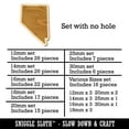 thumbnail image 2 of Nevada State Silhouette Wood Mini Charms Shapes DIY Craft Jewelry - No Hole - 16mm (22pcs), 2 of 7