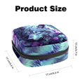 thumbnail image 2 of Wolf Pad Bag Storage Organizer Pouch for Menstrual Hygiene Products with Velvet Fabric, Sponge, and Oxford Cloth, 4.7x6.6x6.6 in, Period Pouch, Mini Pouch, 2 of 6