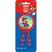 amscan Super Mario Brothers Confetti Pouch Award Ribbon, Party Favor