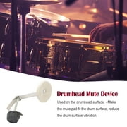 Professional Drum Mute Pads Head Protector Equipment Delicate Damper Cotton Metal Accessory Wear-resistant Reducing Volume Music Equipment