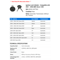 thumbnail image 2 of Ignition Lock Cylinder - Compatible with 2001 - 2006 GMC Sierra 1500 2002 2003 2004 2005, 2 of 2