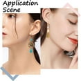 thumbnail image 5 of 1box 200pcs 5 colors Brass Leverback Earring Findings Ear Wire with Loops Mixed color 10x15mm 40pcs/color, 5 of 6