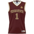 thumbnail image 2 of Unisex GameDay Greats #1 Maroon Texas State Bobcats Lightweight Basketball Jersey, 2 of 4