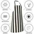 thumbnail image 5 of Kdxio Black And White Thick Stripes Apron with Pockets Adjustable Kitchen Aprons for Men Women Waterproof Aprons for Cooking,Drawing,Crafting, Baking Household Cleaning, 5 of 5