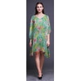 thumbnail image 2 of Bimba Tropical BeachÂ&nbsp;KaftanBikini Cover up Womenâ€™s Midi Dress Short Caftan-4X-5X Baby Blue, 2 of 5