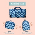 thumbnail image 4 of Wildkin Kids Weekender Duffel Bag for Boys and Girls, 22 Inch (Chevron Blue), 4 of 5