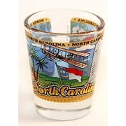 north carolina state wraparound shot glass