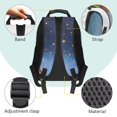 thumbnail image 4 of Pzuqiu Night Giraffe Kids Backpack for Elementary Students Ages 6-12 17 Inch Large Capacity School Bag with Adjustable Straps Back to School Essential for Class Travel Use, 4 of 7