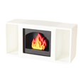 thumbnail image 1 of Mini chimenea iluminada, micropaisaje para el hogar y el comedor. Blanco, 1 of 7