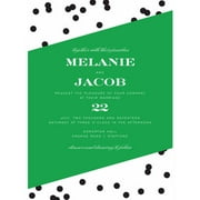 Dots and Stripes Standard Wedding Invitation