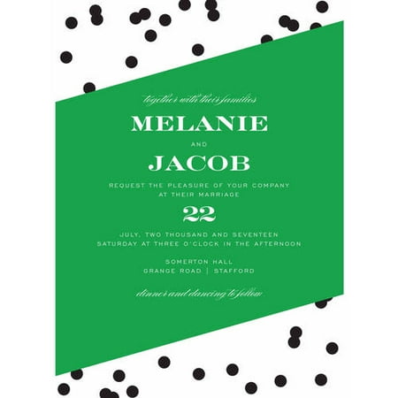 Dots and Stripes Standard Wedding Invitation
