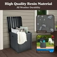 thumbnail image 4 of Pure Garden 50-Gal Outdoor Storage Box - Waterproof Deck Box, Dark Gray, 4 of 11