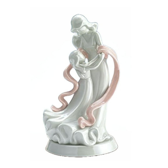 The Bradford Exchange My Daughter My Joy Heirloom Mother and Daughter Embracing Porcelain Statue Figurine 8"-Inches