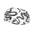 thumbnail image 2 of Uemuo Hand Drawn Snake Printed Sports Headbands for Men Women,Moisture Wicking Workout Headband, Sweatband Headbands,Non-slip Workout Gym Yoga Headband, 2 of 9