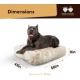 Bessie and Barnie Rectangle Dog Bed Extra Plush Faux Dog Bean Bag Bed