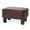 Brown, variant on Small Modern PU Leather Rectangular Ottoman Footrest Stool, Compact Upholstered Foot Stool for Office, Bedroom & Living Room Home Furniture