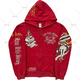 thumbnail image 3 of Suéter con capucha retro americano para hombres y mujeres, modelos de pareja, Calavera, viento perezoso, estampado, capucha, manga larga, cremallera, suéter con capucha, 3 of 3