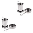thumbnail image 1 of Greeniant Taza de agua plegable de acero inoxidable, taza plegable para acampar, suministros para beber al aire libre, 75ML Type2 NO2 Greeniant CBP174511, 1 of 6