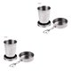 thumbnail image 1 of Greeniant Taza plegable de acero inoxidable de 75ml/150ml/250ml, taza telescópica portátil para viajes al aire libre, Camping, con agua, café, Type1 NO1, 1 of 6