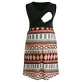 thumbnail image 6 of Daqian Maternity Dresses Women's Nursing Pregnanty V-Neck Sleeveless Splicing Print Dress Plus Size Maternity Clothes on Black 4(S), 6 of 9