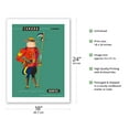 thumbnail image 2 of Canada - Royal Canadian Mounted Police (Mountie) - Qantas Empire Airways (QEA) - Vintage Airline Travel Poster by Harry Rogers c.1960s - Bamboo Fine Art 290gsm Paper Print (Unframed) 18x24in, 2 of 4