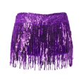 thumbnail image 5 of SRZYMJ Belly Dance Scarf Sequin Tassel Skirt Wrap Sparkly Rave for Women, 5 of 5