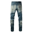 thumbnail image 3 of New Ksubi Jeans Men's 2025 High Quality Streetwear Slim Fit Stretch Jeans Baggy Ripped Straight Skinny Denim Pants, 3 of 9